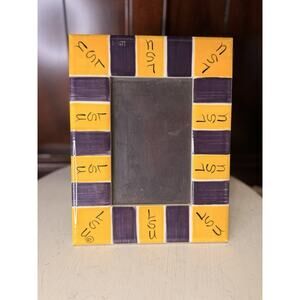 LSU Football Team Picture Frame 3.5x5.5 Photo Size